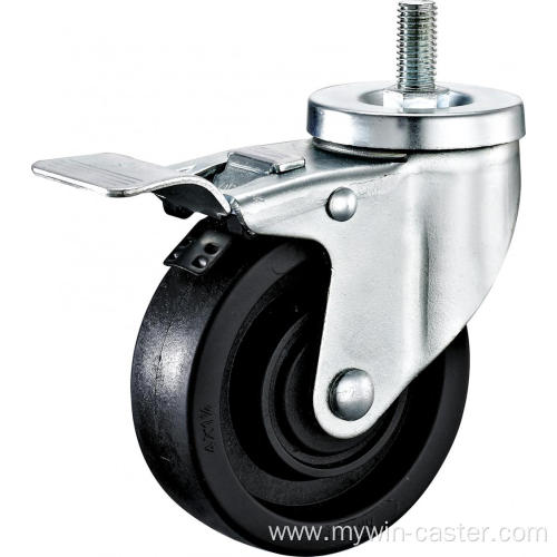 3'' Thtead Stem High Temperature Caster With Brake